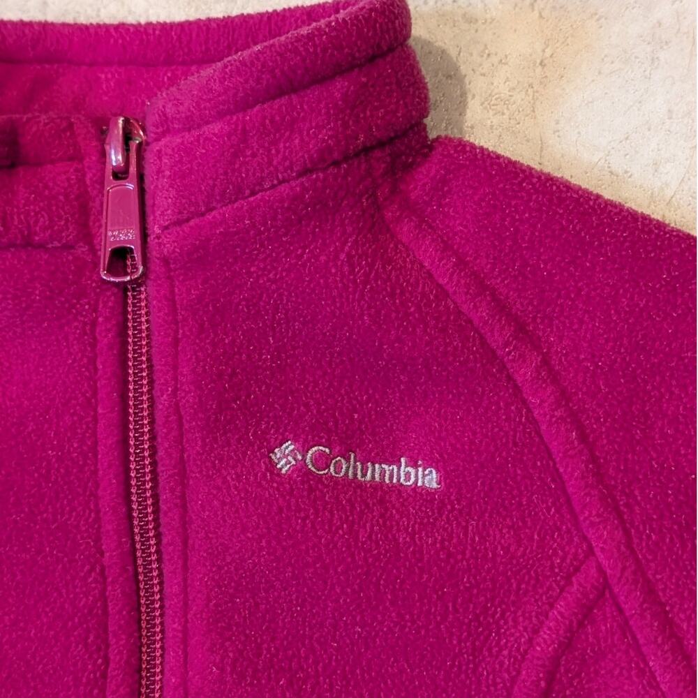 Columbia Baby Girl Fleece Full Zip Jacket - Fuchsia Pink 6-12 months